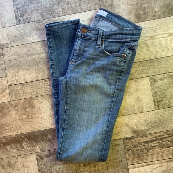 The Loft women’s modern skinny jeans size 25/0 - Picture 6 of 6